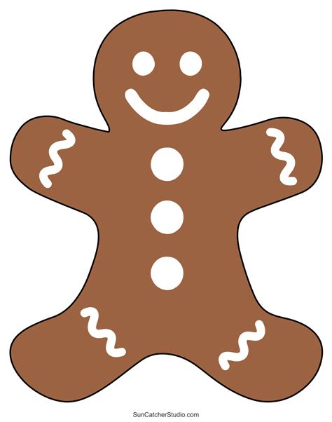 Gingerbread Man Template Gingerbread Man Template Craft Activity