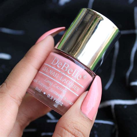 Buy DEBELLE GEL NAIL LACQUER APRICOT DEW PASTEL PINK NAIL POLISH-8ML ...