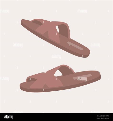 Boho slippers shoes Stock Vector Image & Art - Alamy