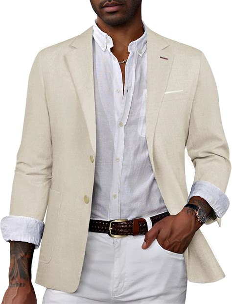 PJ PAUL JONES Mens Casual Sport Coat Blazer Two Buttons Lightweight ...