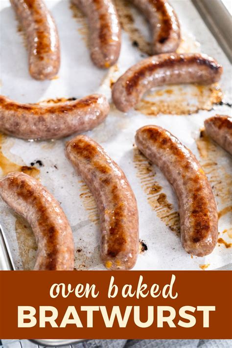 Oven baked bratwurst – Artofit