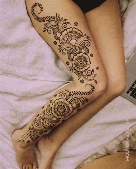 70 Leg Mehndi Design (Henna Design) - October 2019 | Henna tattoo ...