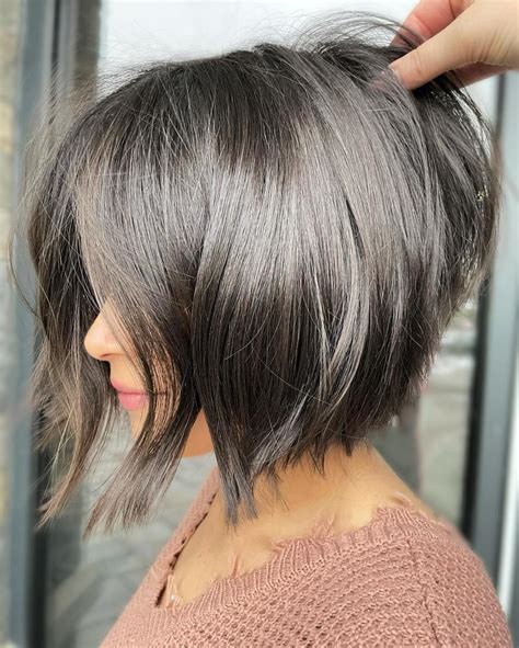 Stacked Inverted Bob Angled Bob Hairstyles, Bobs Haircuts, Pixie ...