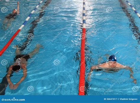 Public Indoor Swimming Pool, Health Improving Swimming Men and W ...
