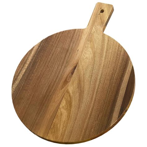 Kiasthome Acacia Wood Round Cutting Boards for Kitchen, 16.5''x13 ...