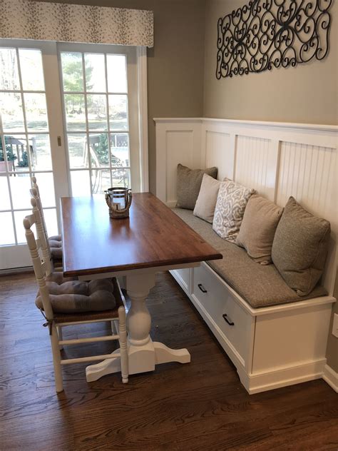 Corner Bench Kitchen Table with Storage | Dining Room Nook