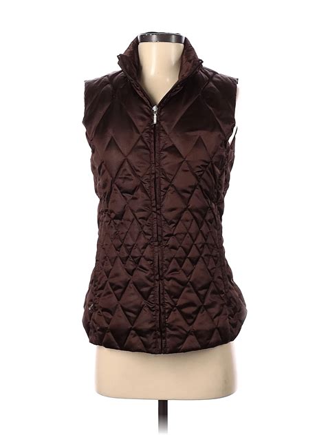 Lands' End 100% Polyester Brown Vest Size XS - 69% off | thredUP