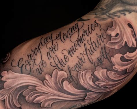 Sharp Script Tattoos
