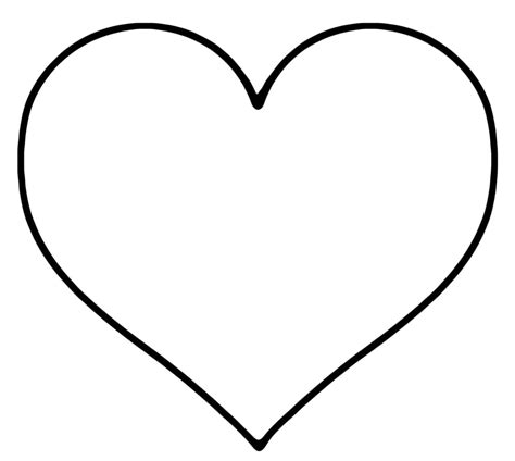 Cut Out Printable Heart Template
