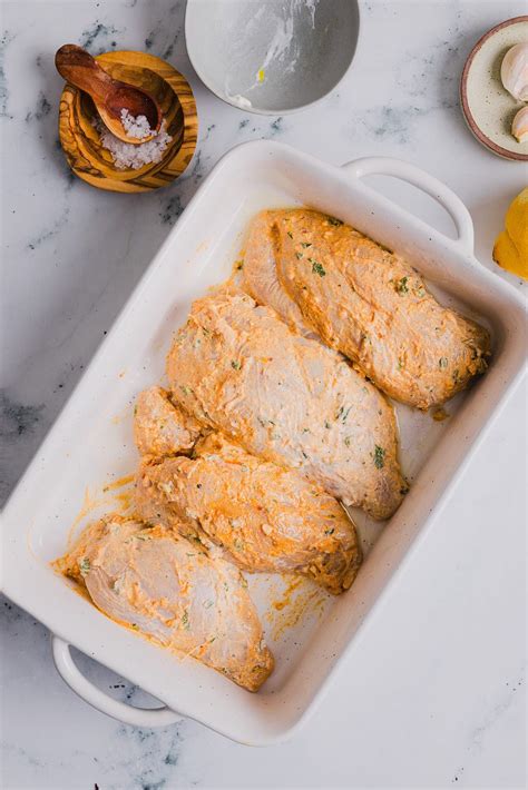 Baked Greek Yogurt Marinated Chicken Breasts (Super Juicy!) - Hannah ...