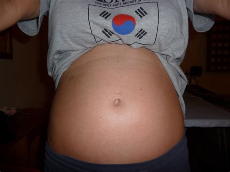 Pregnant Belly Button Pop