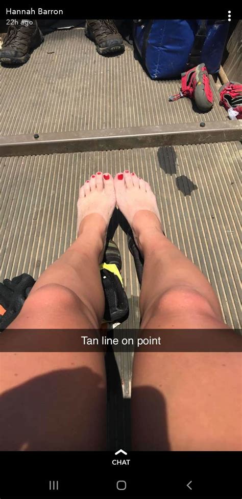 Hannah Barron's feet