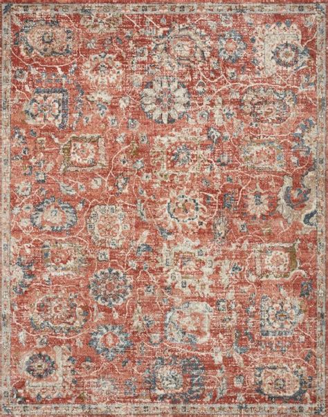 Loloi II Saban Rust and Multi 9'-4" x 13' Area Rug by Loloi Rugs ...