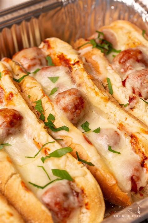 Baked Meatball Subs
