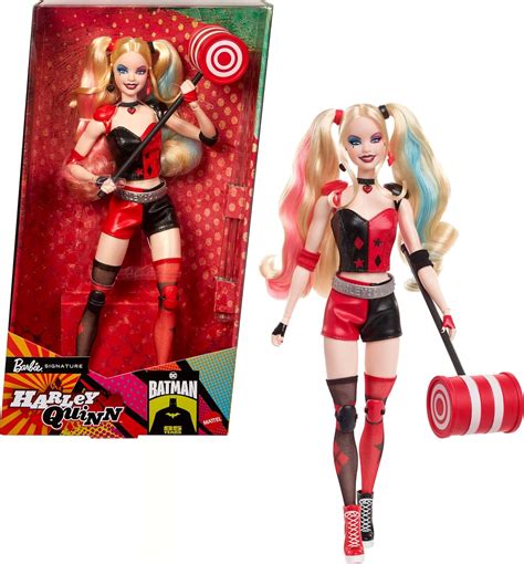 Amazon.com: Barbie Signature Harley Quinn Collector Doll with Posable Body, Iconic Outfit, and ...