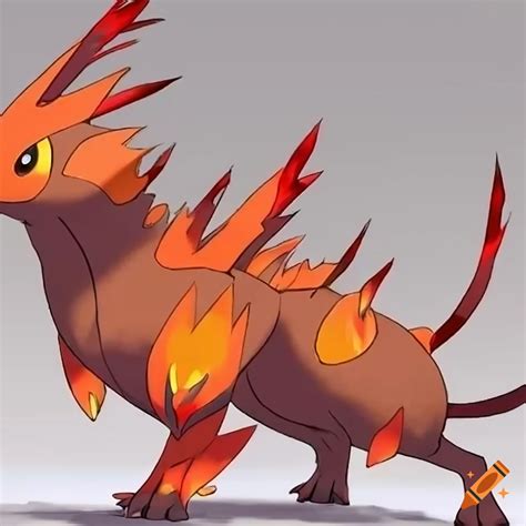 Fire type pokemon on Craiyon