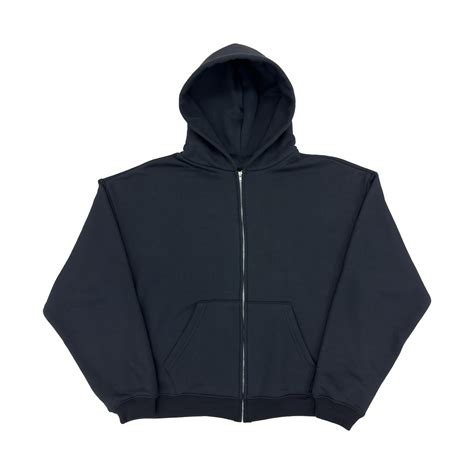 350 GSM Extra Thick "Black" Zip-Up Hoodie - LucidBlanks