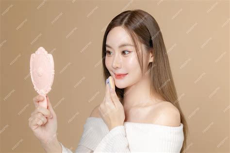 Premium Photo | Young asian beauty woman long hair with korean makeup style on face and perfect ...