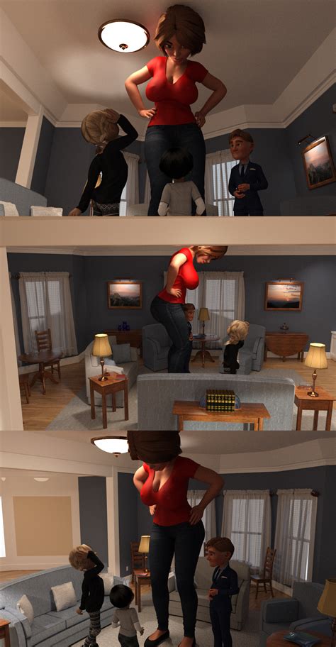 Mini giantess toon mom talk for her family by Big-ELSA on DeviantArt