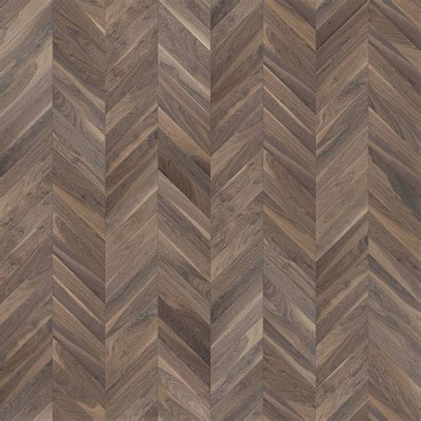 Walnut Chevron Wood Flooring in Sunset Tones