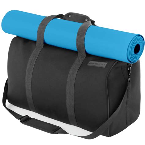 JosephAllen Black Gym Bag with Yoga Mat Holder - Neoprene Yoga Mat Bag ...
