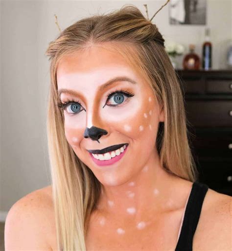 Easy Deer Makeup Halloween Tutorial - Kindly Unspoken