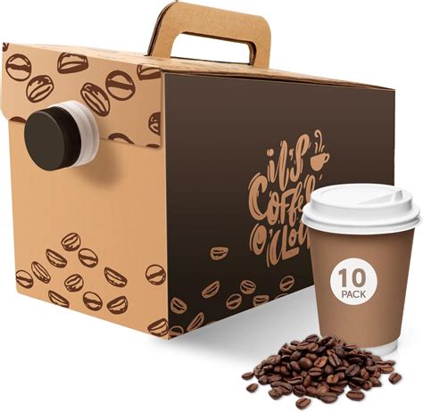 Amazon.com: Resholder 10 Pack Coffee to Go Box Container for Catering ...