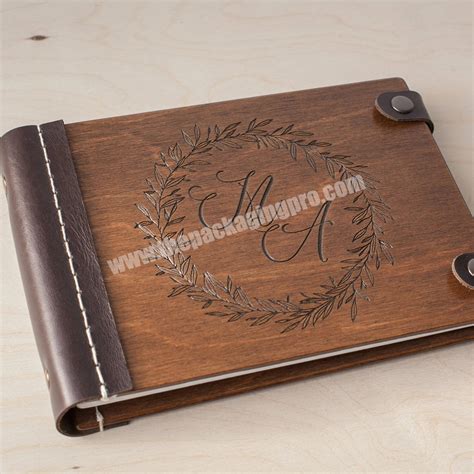 Personalized Wedding Guest Book Wood Book Photo Guestbook Wedding Album ...