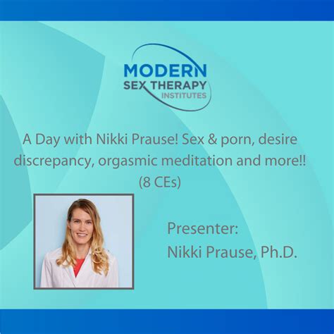 A Day with Nikki Prause! Sex & porn, desire discrepancy, orgasmic ...