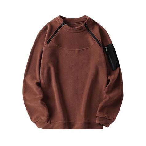 Aursykel Mens Big and Tall Sweatshirts for Fall Winter Fleece Warm ...