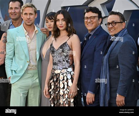 Los Angeles, USA. 13th July, 2022. LOS ANGELES, USA. July 13, 2022: Scott Stuber, Ryan Gosling ...