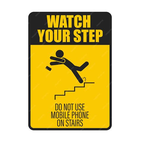 Premium Vector | Yellow label sticker sign do not use mobile phone on ...