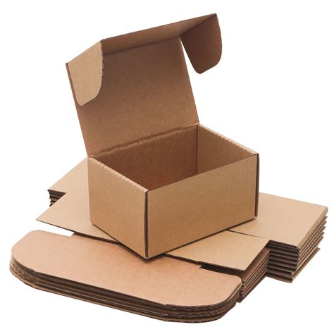 Buy 10 Pack Small Shipping Boxes 6x4x3'' Corrugated Small Cardboard ...