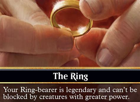 The Ring Card // The Ring Tempts You Card | Magic: the Gathering MTG Karten