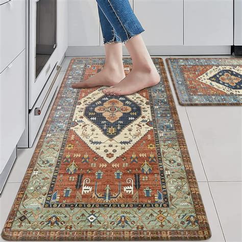 Amazon.com: KIMODE Farmhouse Kitchen Mats,Anti Fatigue Kitchen Rugs ...