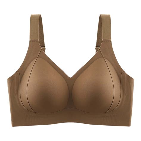 Xiaoxatg Seamless Full Figure Soft Support Bra Side Spill Lift And ...
