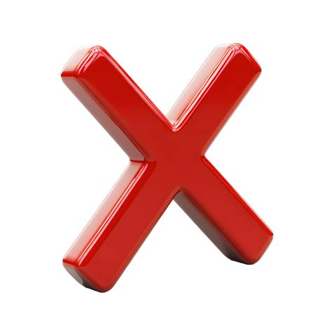 Red x transparent background 55331507 PNG