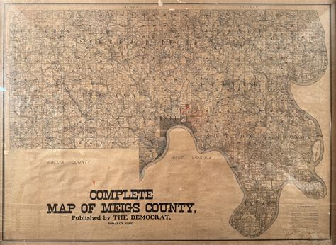 Map Of Meigs County Ohio | Maps Of Ohio