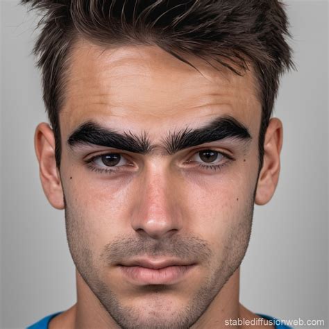 Prominent Brow Ridges Portrayal | Stable Diffusion Online