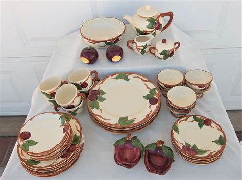 Franciscan Apple, 50 Piece Set of Vintage Earthenware, Hand Painted ...
