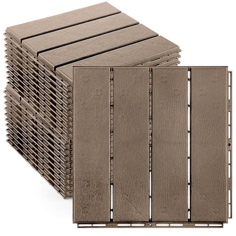 Treela 32 Pcs Plastic Interlocking Deck Tiles 12 X 12 | Desertcart INDIA