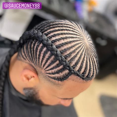 Fishbone Cornrows For Men
