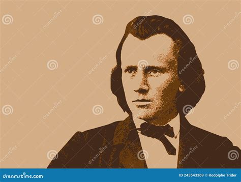 Portrait of the Famous German Musician and Composer, Johannes Brahms ...