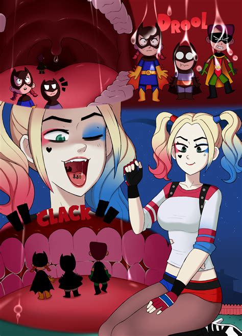 Giantess Harley Quinn (VORE) - Trick and Treat 2/3 by punishedmosquito ...