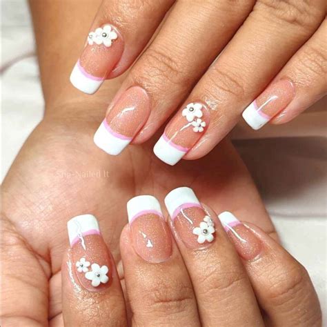 50+ Classy Short Square French Tip Nail Ideas to Try Now - FASHION SO ...