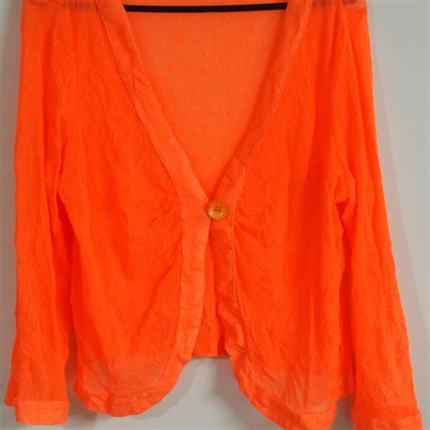 Women's Orange Cardigan | Depop