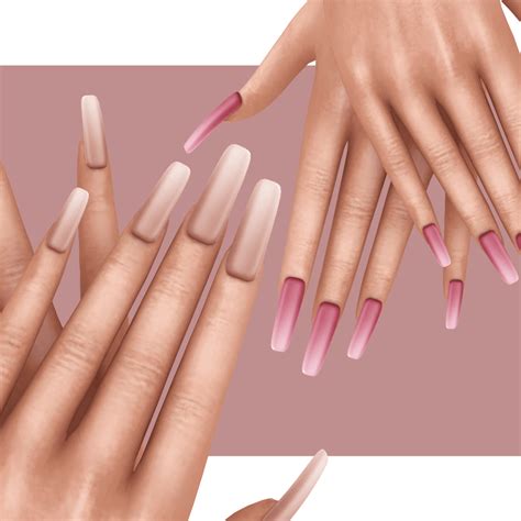 Маникюр Ombre Nails | Sims4Mods