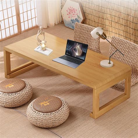 Amazon.com: rzoizwko Japanese Floor Table Tea Table Low Coffee Table ...
