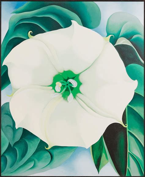 Georgia O'Keeffe - Georgia O'Keeffe: Jimson Weed/White Flower No. 1 ...
