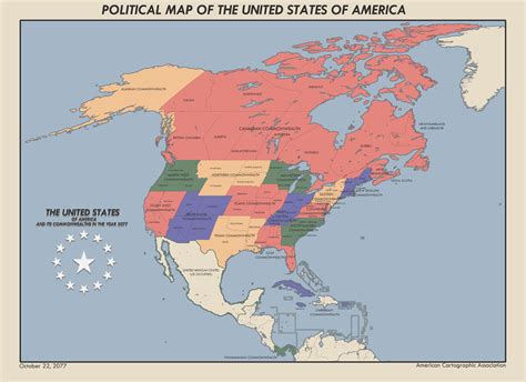 Political Map Of The United States Fallout Universe R Imaginarymaps